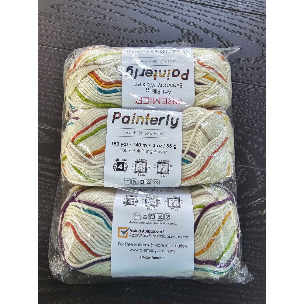 Premier Everyday Painterly Anti-Pilling Worsted Yarn 3 Skeins Boho